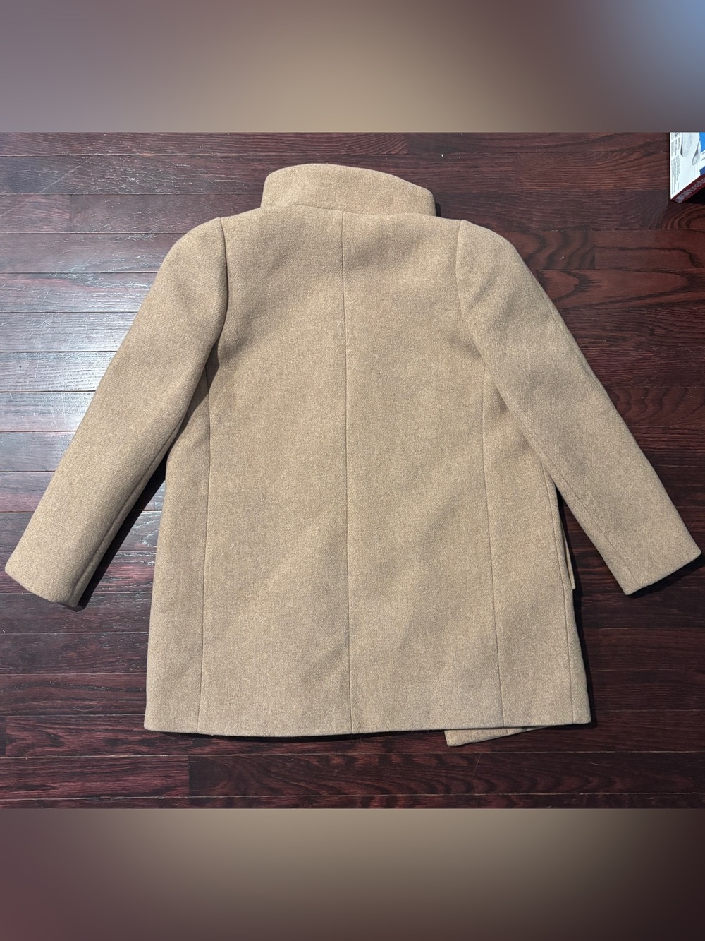 J. Crew Mercantile Wool Blend Tan City Coat with Beige Lining - Picture 5 of 5